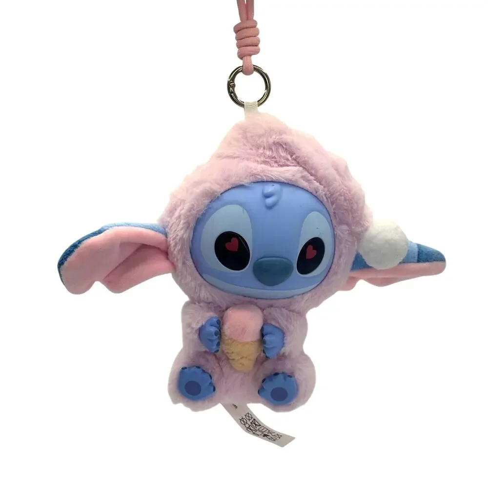 Disney x Miniso Stitch Strawberry Cone, Eat Something Before Sleep Plush Charm